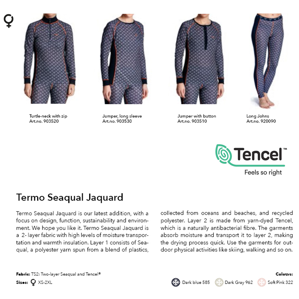 TERMO - Long Johns II - Damen lange Unterhose, Funktionsunterwäsche