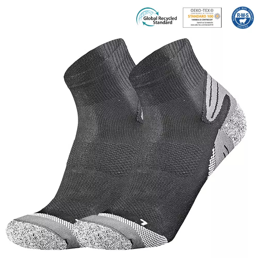 Areco Socken Running Ultra - Sportsocken Comfort L R funktionell, blk