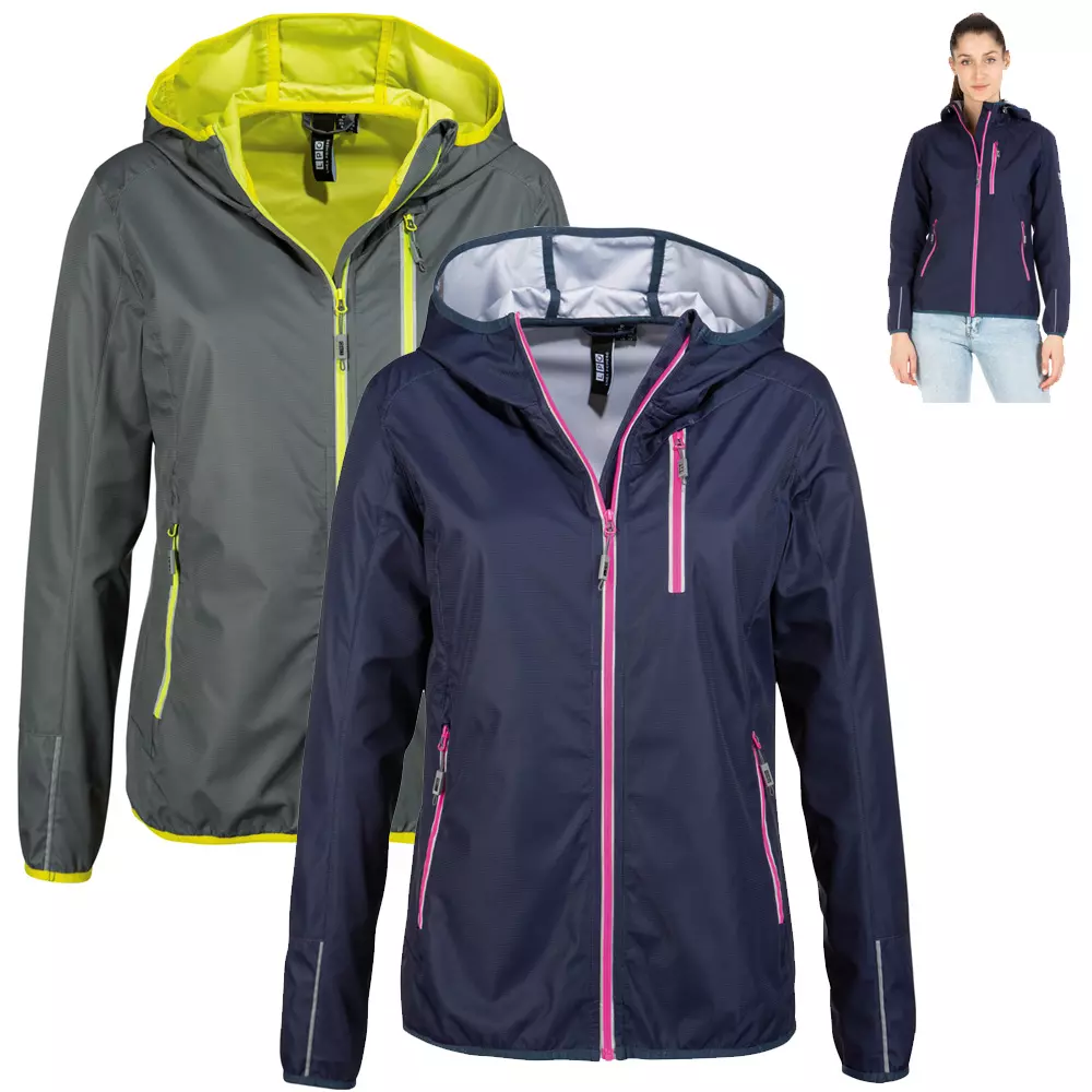 LPO - 3 Lagen Softshell Stretch Softshell Jacke mit Kapuze - Sandra