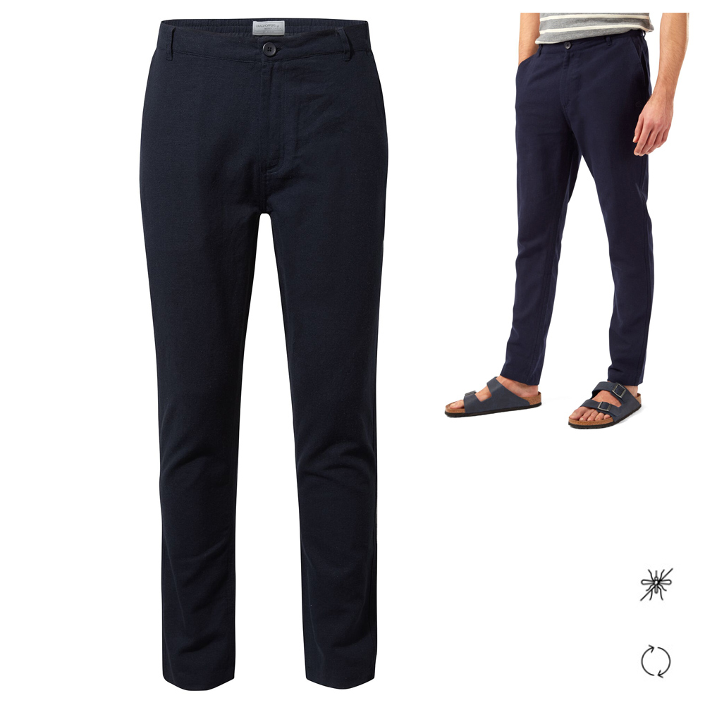 Craghoppers - Kier R Outdoorhose Reishose Leinenhose, navy