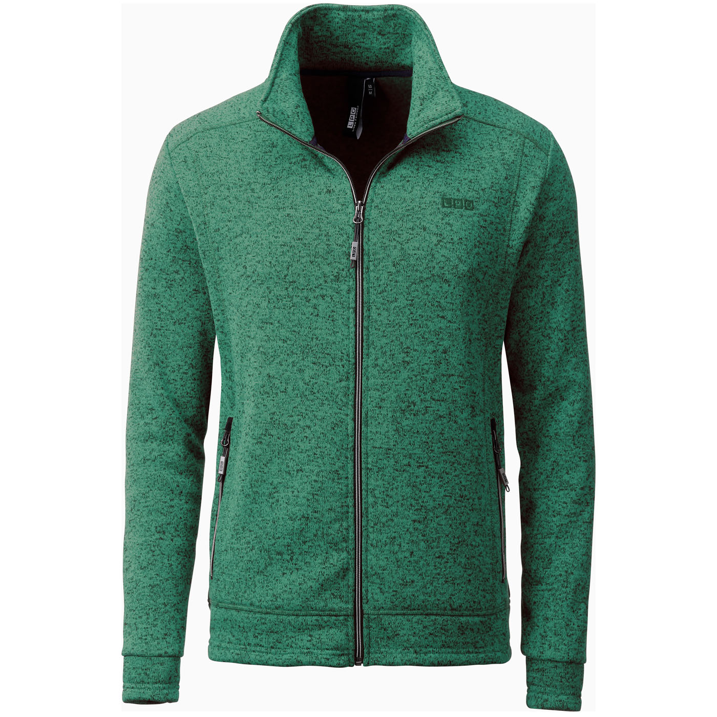 LPO - funktionelle, modische Strickfleece Jacke Owen2, grün