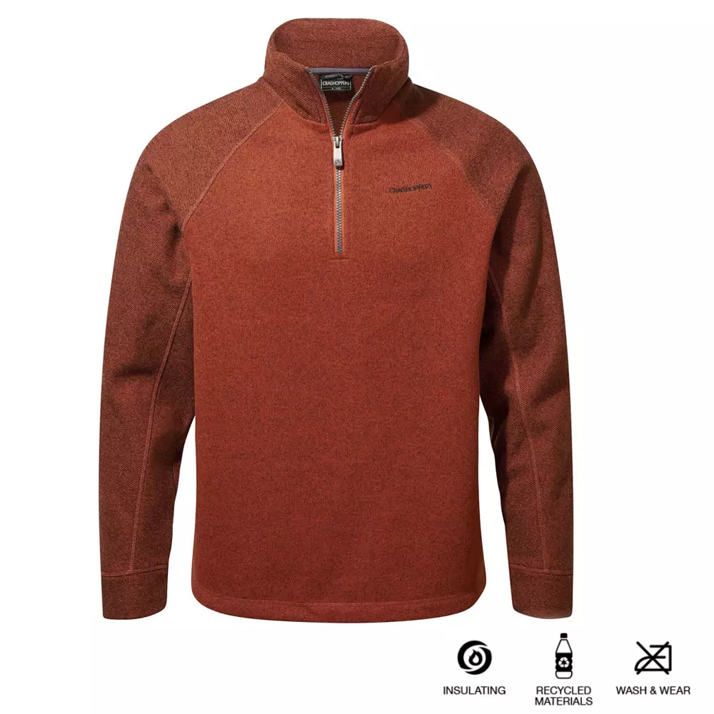 Craghoppers - Microfleece RV Sweatshirt - Barker - Herren - rot