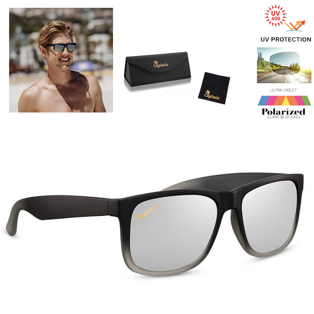 Capraia Rovello 2 - Sonnenbrille mit polarisierende Gläser Cat. 3