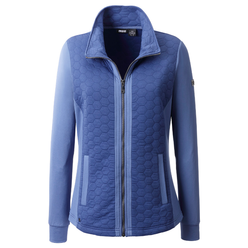 LPO - funktionelle, Stretch Hybrid Stepp Fleece Jacke Debora, blau