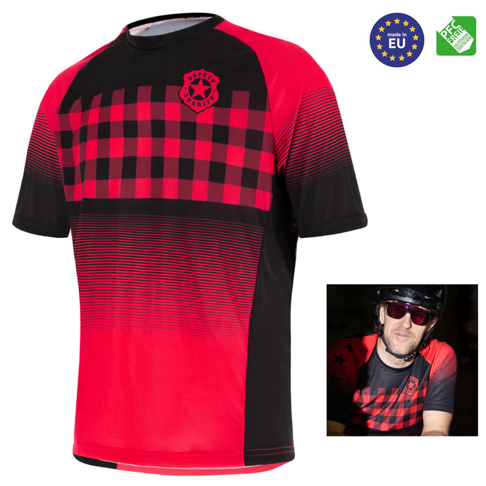 Deputy Sheriff - LUMBERJACK 1 Herren kurzarm Trikot Radshirt Radtrikot