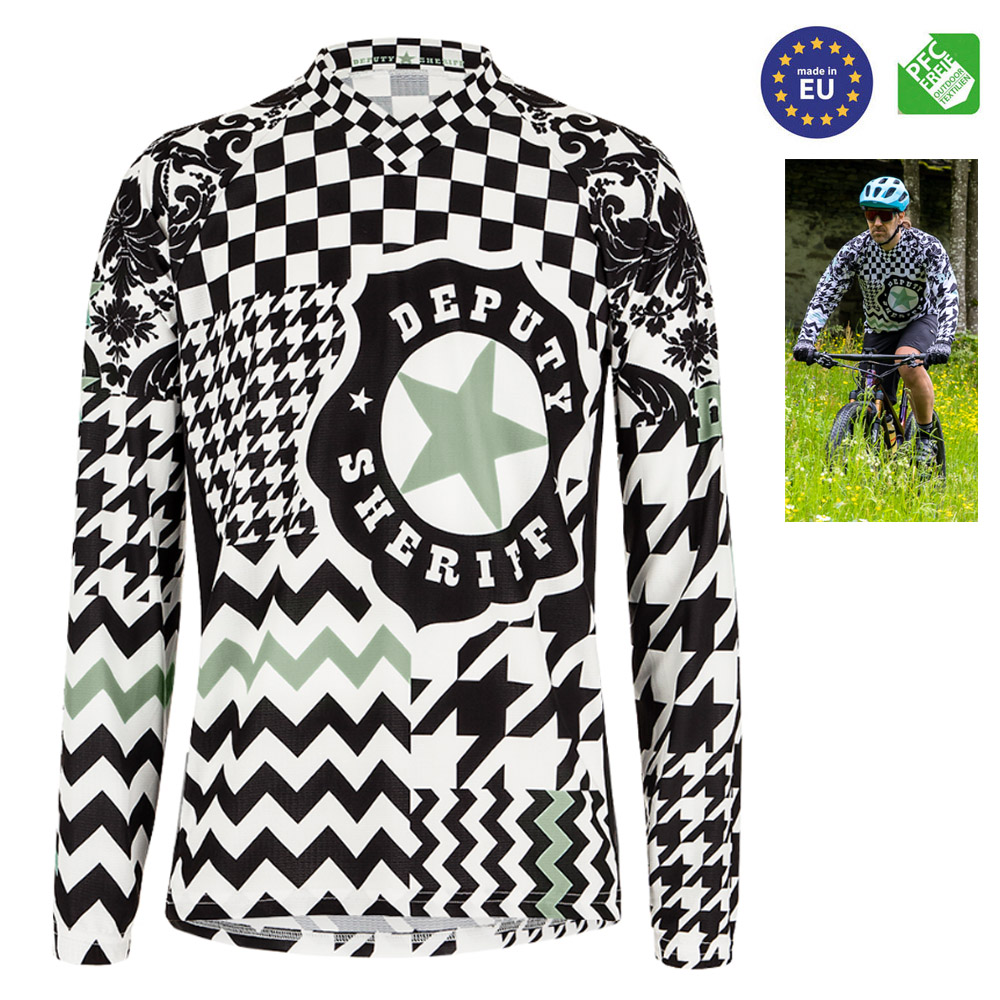 Deputy Sheriff - CRAZY MAN Herren Trikot langarm MTB Longshirt