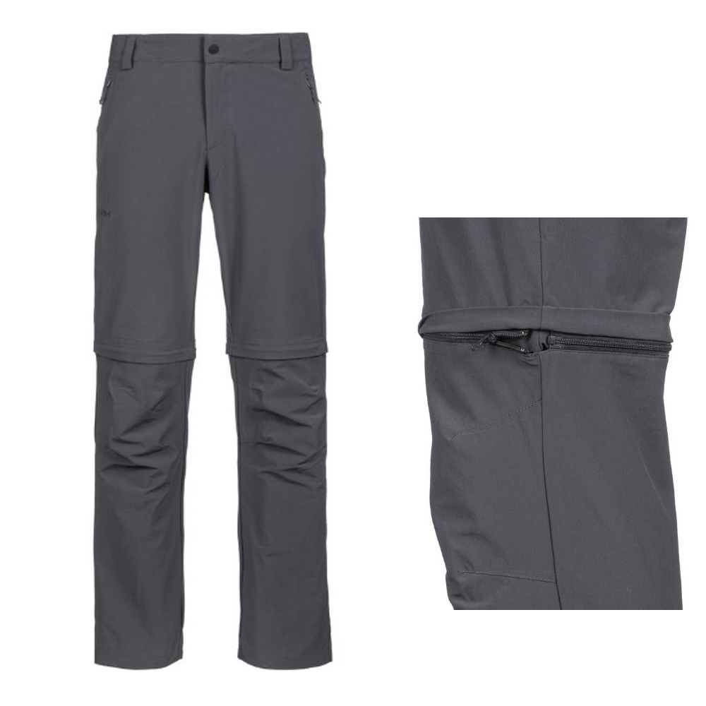 Schöffel - FOLKSTONE ZIP OFF - ZIPPHOSE HERREN - ASPHALT