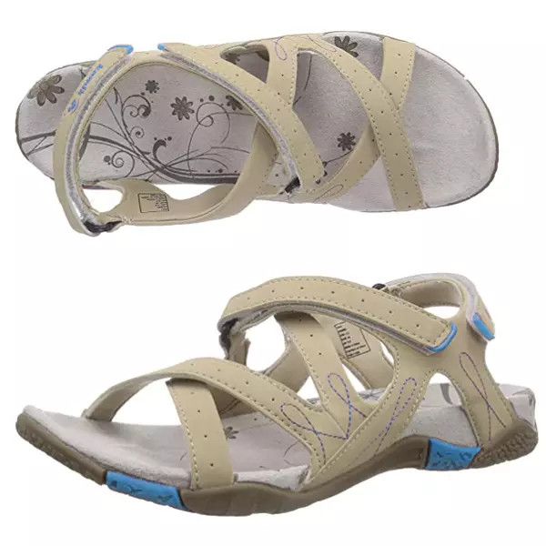 Kamik - Sandalen BALI mit Klett, blau beige