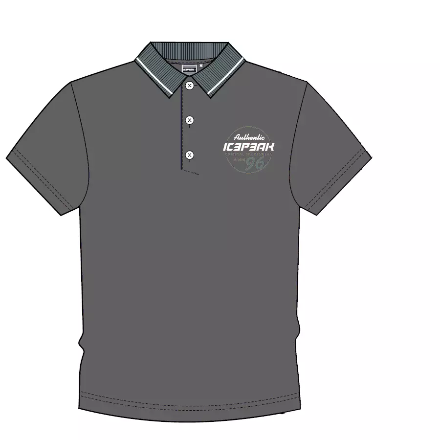 Icepeak - Poloshirt 2019 - Herren Polo-Shirt - grau