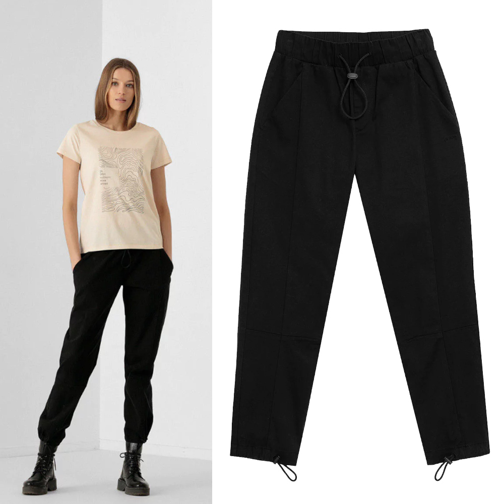 Outhorn - Damen Chinohose Allround Hose, schwarz