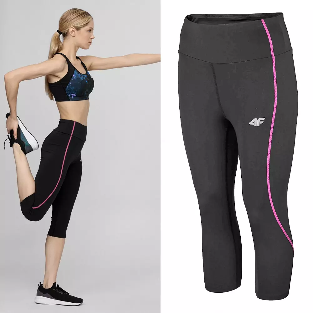 4F - Damen 3/4 Sport Leggings