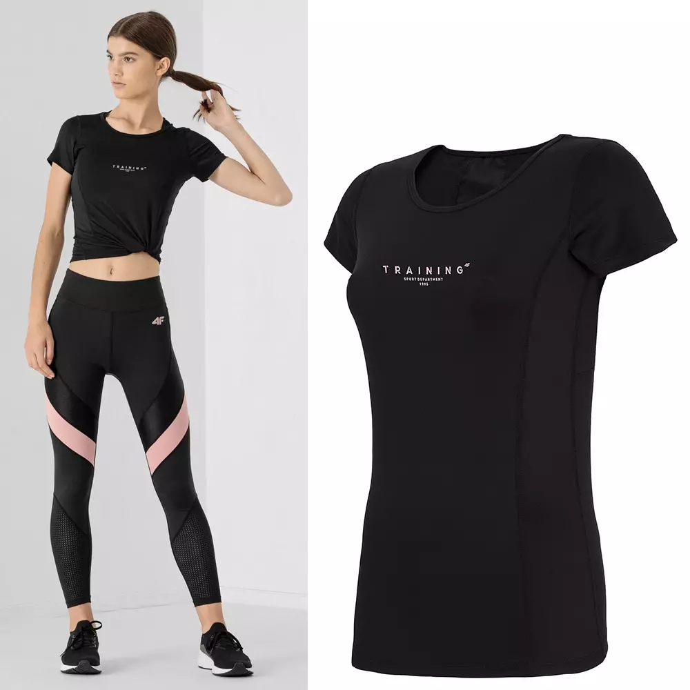 4F - Damen Lauf- und Sport T-Shirt, mit Belüftung