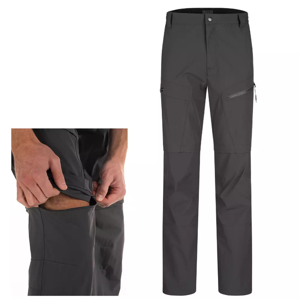 LPO - Linea Primero - Stretch Outdoor- Wander- Travel - Zipp Off Hose Colin, grau