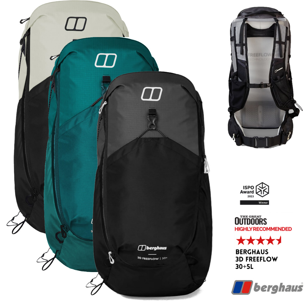 BERGHAUS - 3D Freeflow 30+5L Rucksack, inklusive Regenhülle