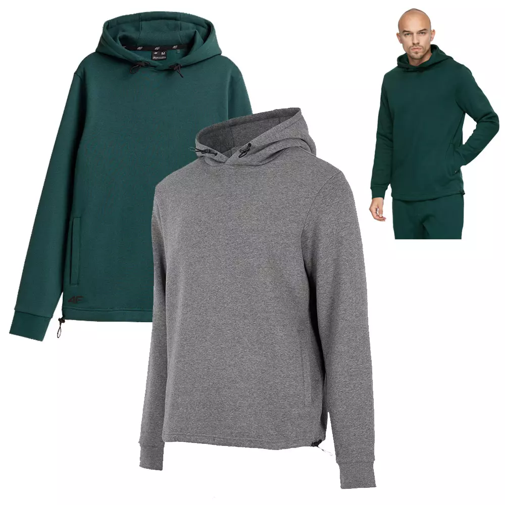 4F Sport - Herren Sweatpullover, Hoody mit Microfleece