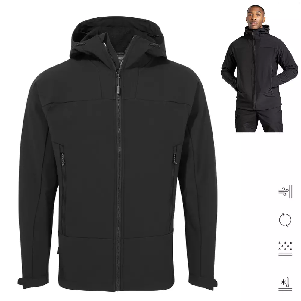 Craghoppers - wasserdichte Membran Softshell Jacke Expert Act Hooded