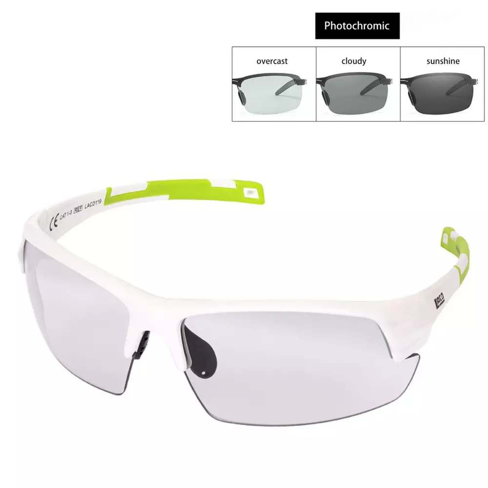 LACD -  Photochromic Sport- Sonnenbrille mit selbstönenden Gläser der Cat.1 bis 3 - Mod. 119