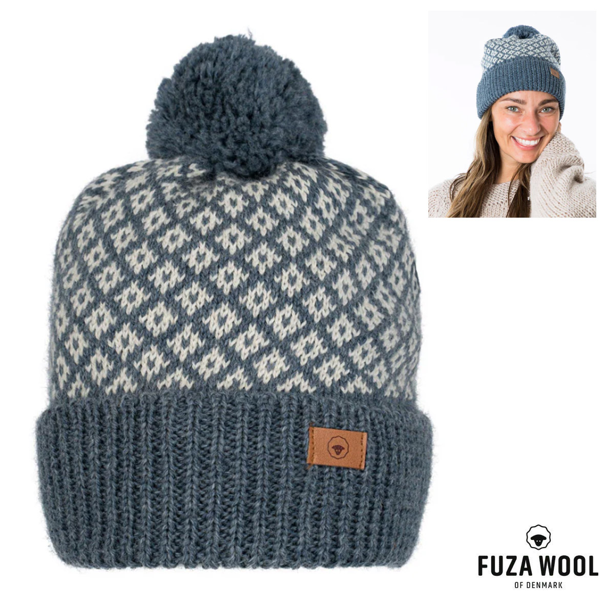 FUZA WOOL - Merino Damen Wintermütze IRIS HAT