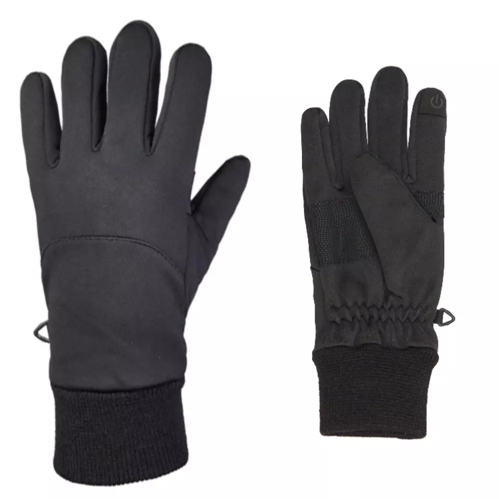 ARECO - Softshell Microfleece Touch Handschuhe mit e-touch und Gripp Innenfläche