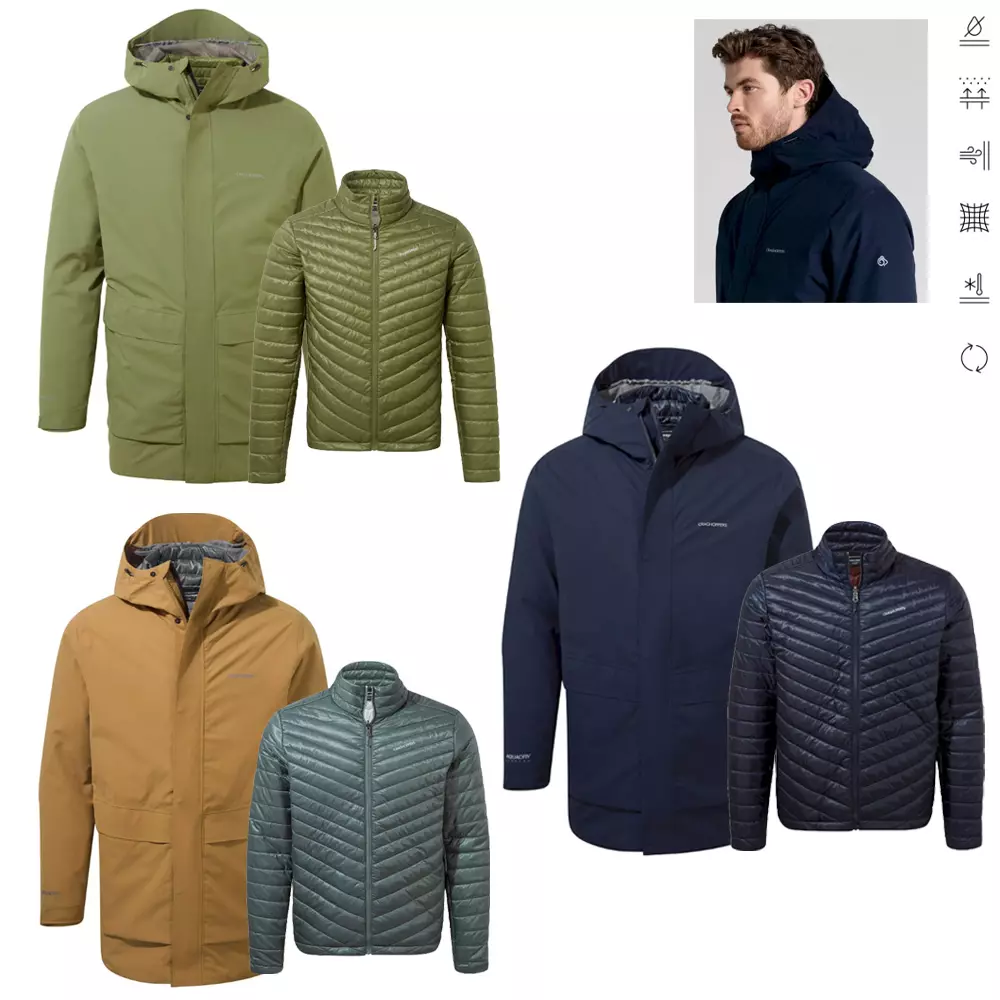 Craghoppers - Doppeljacke, ThermoPro Innenjacke - Lorton Pro 3 in 1