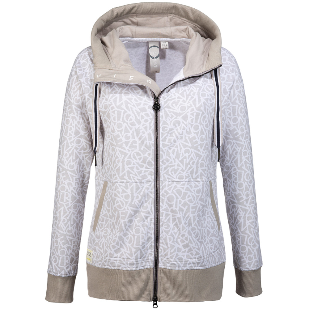 ViertelMond - Modische Sweatjacke aus Bio Baumwolle Valentina, beige