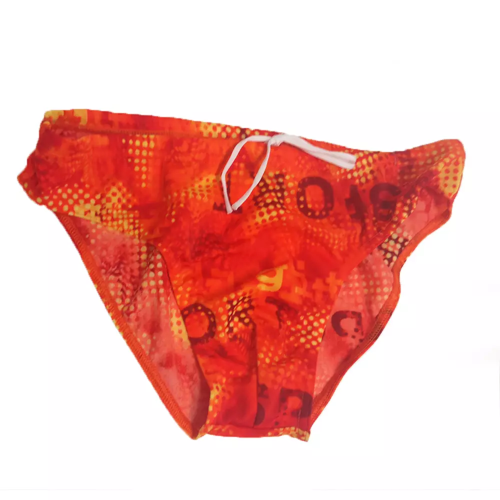 Fashy - Kinder Badehose - orange Print