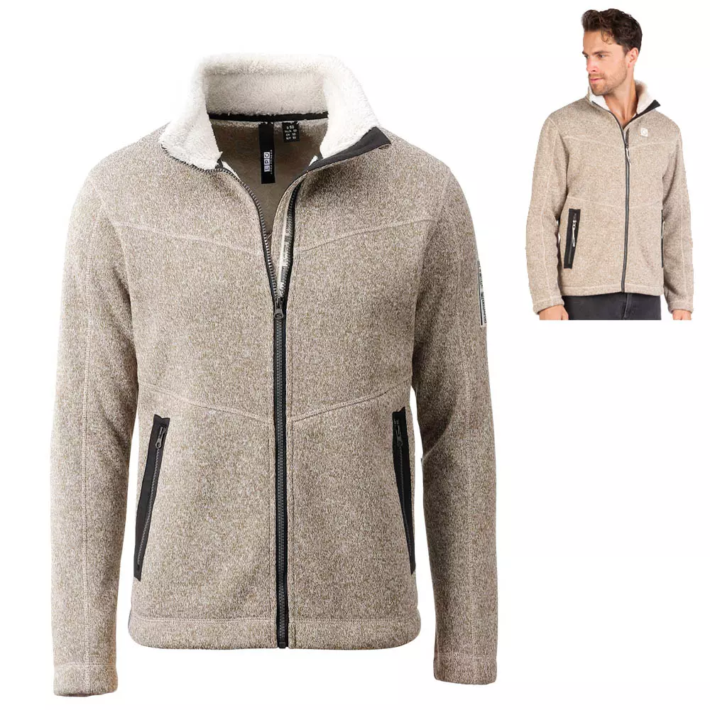 LPO - Linea Primero - funktionelle, kuschlig weiche Sherpa Strickfleece Jacke - George