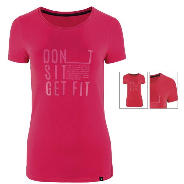 Message Get Fit Tee - Damen Shirt Outhorn - pink