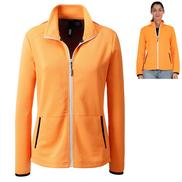 LPO - funktionelle, Microfaser Stretch Fleecejacke Xara, orange