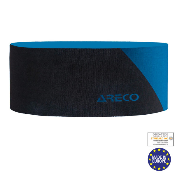 ARECO - Multifunktions-Stirnband Laufstirnband - schwarz blau