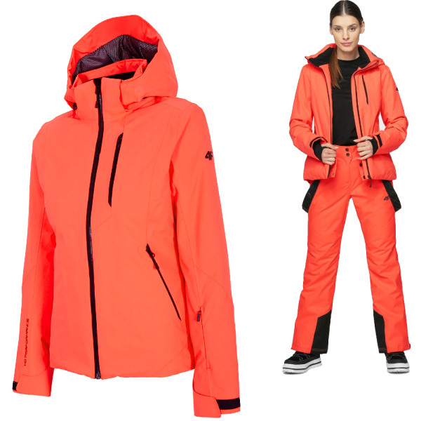 Dermizax TORAY 20.000 - Damen 4F Hightech Winterjacke Luxus - neon