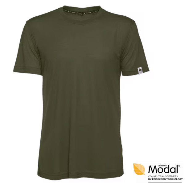 Skratta - Herren Modal Wander T-Shirt MATTI, dunkelgrün