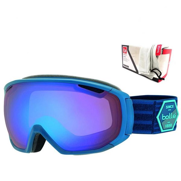 bollé TSAR Skibrille, Winter Brille Anti-Fog, UV Protection, blau