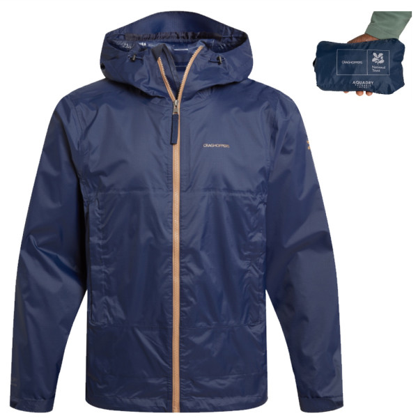 Craghoppers - wasserdichte Owler Pckble Regenjacke 20K, navy