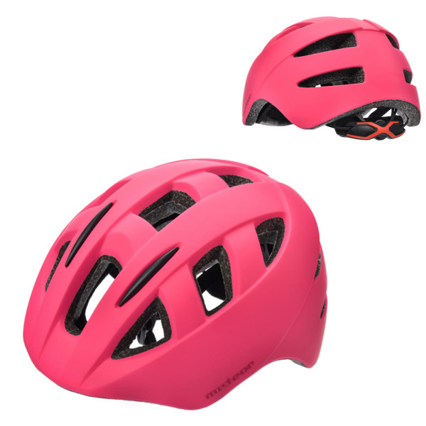 Meteor Fahrradhelm Kinderhelm 43-48 cm, rosa