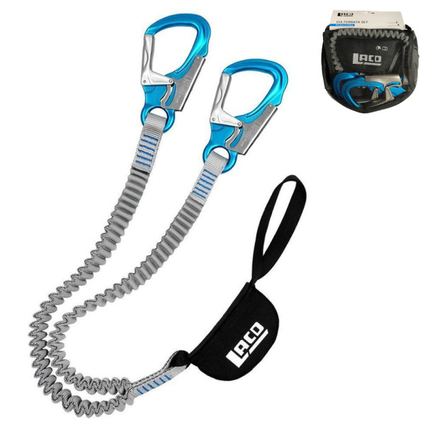 LACD - Via Ferrata Pro Evo 3.0 - Klettersteigset 40-120 kg mit Beutel