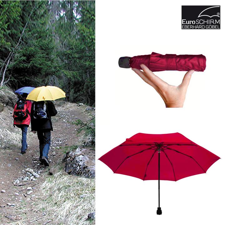 Outlet Outdoor Online EuroSCHIRM - Wanderschirm | Der Marken Regenschirm Sportartikel light Shop für | automatik, | trek Göbel - rot - HIVE