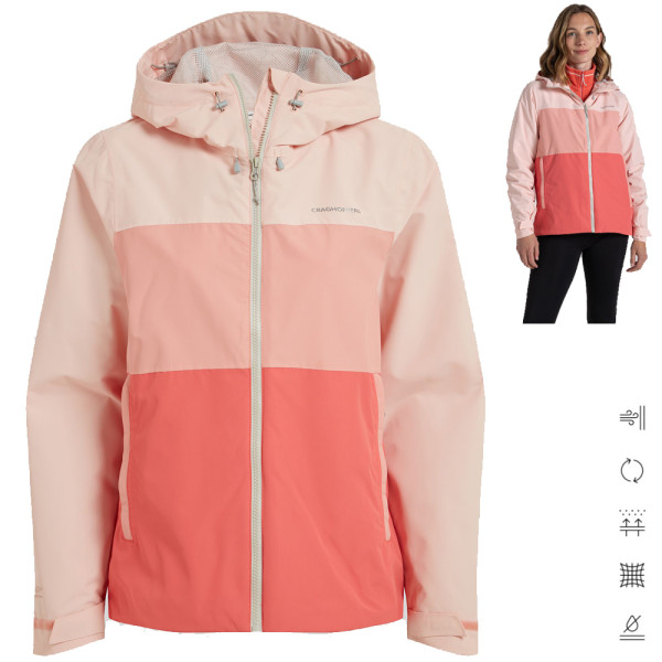 Craghoppers - wasserdichte Regenjacke KORA 20.000 WT, coral