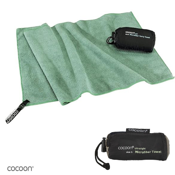 Cocoon - Reisehandtuch Terry Towel Light - Microfiber Bamboo Green, XL