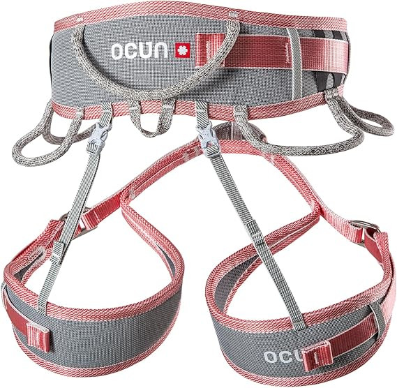 Ocun - Herren Twist Tech Eco Klettergurt, rot grau