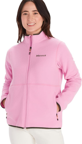 Marmot Damen Rocklin Full Zip Jacket C20 Warme Fleecejacke, rosa