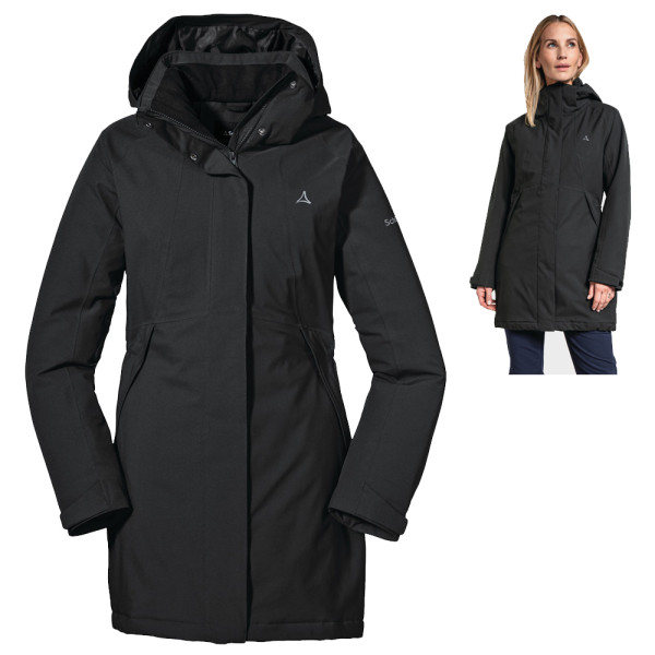 Schöffel - Damen Insulated Parka Bastianisee L Wintermantel, schwarz