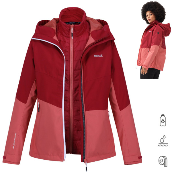 Regatta - Damen wasserdichte 15.000 Wentwood VIII 2-in-1-Jacke, red