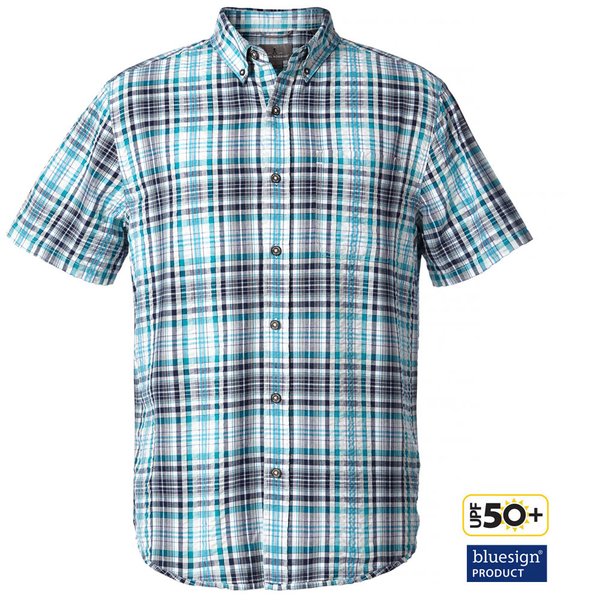 Royal Robbins - Herren Hemd Mid-Coast Seersucker Plaid S/S kurzarm Outdoorhemd