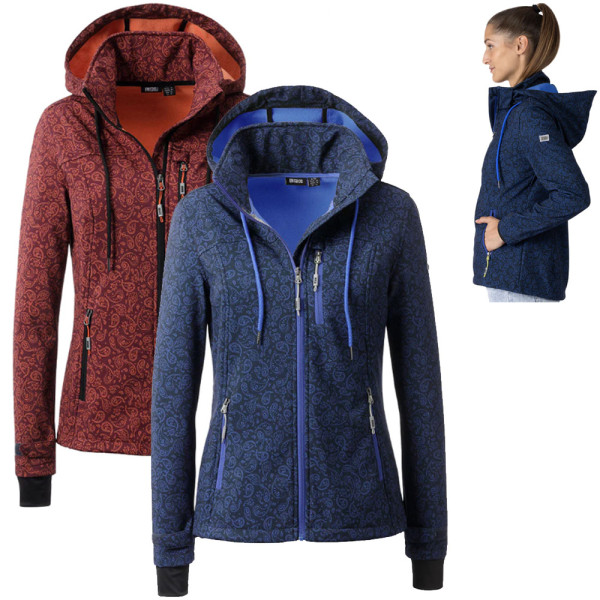 LPO - 3 Lagen Softshell Stretch Jacke Fleecefutter und Kapuze - Sarina