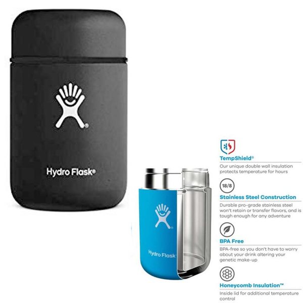 Hydro Flask Unisex – Food Flask - Isolierbehälter schwarz 354ml