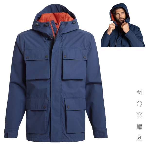 Craghoppers - wasserdichte Stretch Regenjacke Hartley Pro 15K, navy