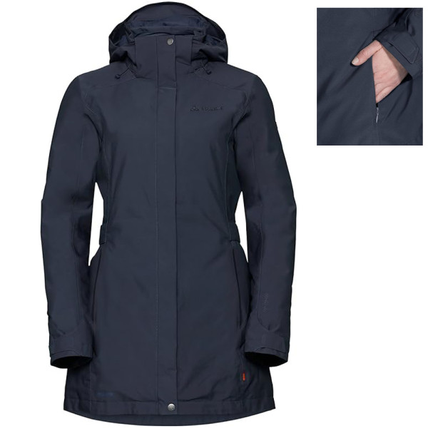 VAUDE Damen Women's Skomer Winter Parka Jacke, navy