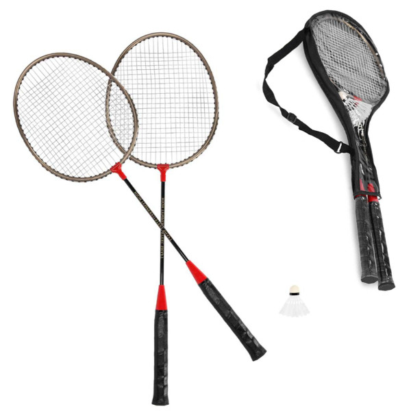 Spokey - hochwertiges Badminton Schläger Set mit Ball