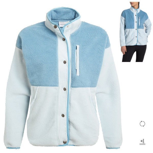 Craghoppers - OTRAIL Damen Sherpafleecejacke Teddy Fleece, blau